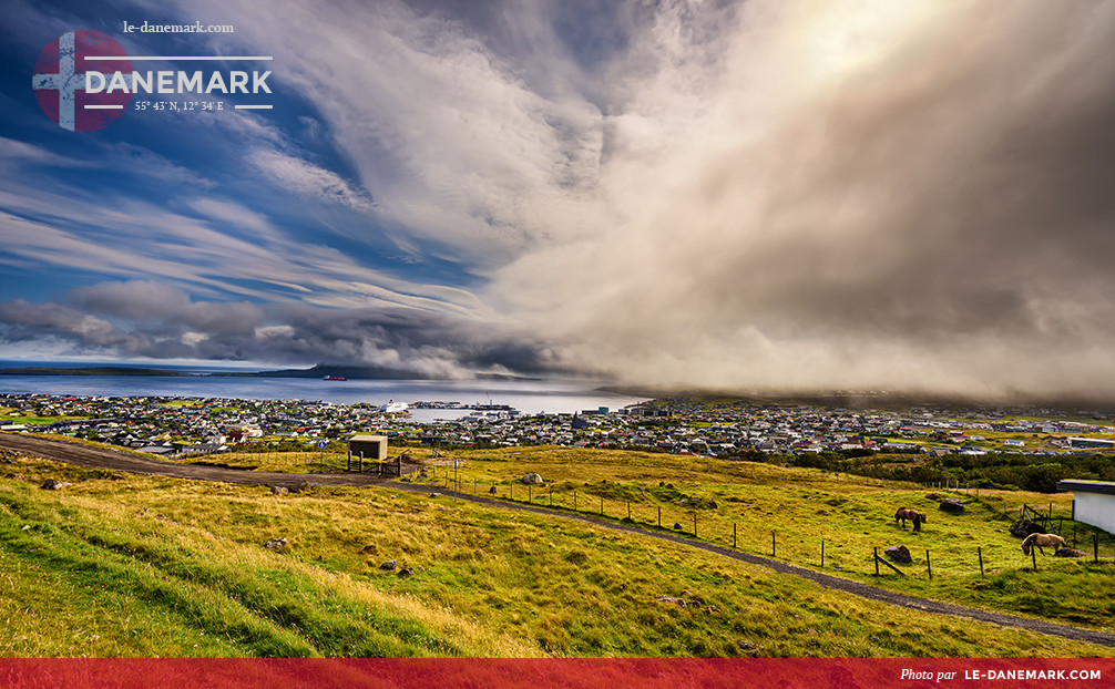 Torshavn, plus grande ville des îles Féroé