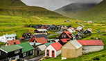 Village Gjogv sur l'île Eysturoy